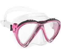 Cressi Lince Low Volume Tauchmaske Made In Italy Gafas de Buceo, Mujer, Transparente/Rosa, Talla única