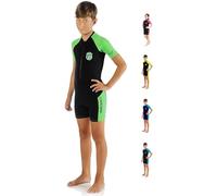 Cressi Little Shark Shorty Wetsuit - Monoshort infantil en tejido elástico y neopreno de 2 mm, Junior Unisex