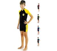 Cressi Little Shark Shorty Wetsuit - Monoshort infantil en tejido elástico y neopreno de 2 mm, Junior Unisex