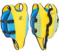 CRESSI Little Turtle Swim Vest Yellow/Azure M: 3/6 Years - Chaleco de Natación para Niños con Doble Asa, Amarillo/Azul Claro, M: 3/6 Años