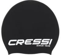 CRESSI Loira Long Hair Swim Cap Gorro de Natación, Unisex-Adult, Negro/Blanco, L