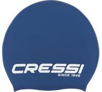 CRESSI Loira Long Hair Swim Cap Gorro de Natación, Unisex-Adult, Azul/Blanco, L