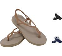 Cressi Marbella Chanclas para Mujer, Oro, 35/36