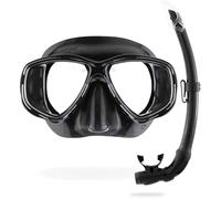 Cressi Kit de snorkel Marea Vip Dark (Marea + Gamma) Unisex Adulto Negro Talla única