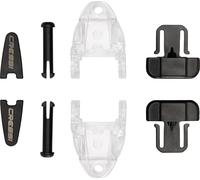 CRESSI Mask Buckels Professional Serie Group C Clear/Black (2pcs) - Hebillas Originales para máscaras de Buceo y Snorkel, Transparente/Negro, Talla única, Unisex