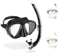 CRESSI Matrix Máscara Buceo Doble Lente Bajo Volumen con Amplio Campo de Visión Silicona Cómoda para Apnea Snorkel Submarinismo Profesional Adulto Unisex