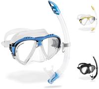 CRESSI Matrix Máscara Buceo Doble Lente Bajo Volumen con Amplio Campo de Visión Silicona Cómoda para Apnea Snorkel Submarinismo Profesional Adulto Unisex