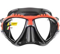 Cressi Matrix Mask - Máscara de Buceo y Snorkeling, Unisex Adulto, Negro/Rojo