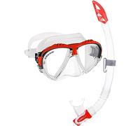 Cressi Matrix Mask - Máscara de Snorkel y Buceo, tamaño único, Color Rojo
