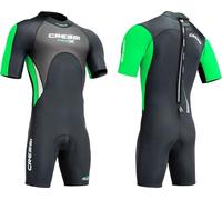 Cressi Med X-Neoprene 2.5 Trajes de Buceo, Unisex Adulto, Negro/Lime/Plata, M/3