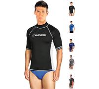 Cressi Men Rash Guard Man Rash Guard - Black/White, XXL/6 (56)