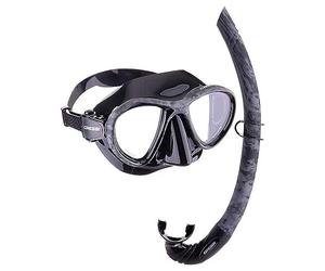 Cressi Metis & Corsica - Camouflage-Kombi-Set Zum Angeln und Freitauchen, Metis-Maske und Korsika-Schnorchel, Einheitsgröße, Unisex-Erwachsene