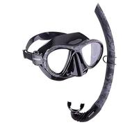 Cressi Metis + Corsica Combo Máscara y esnórquel, Unisex-Adult, Negro Hunter, Talla ÚNICA