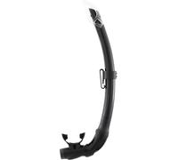 Cressi Mexico Pro Snorkel Negro/Negro - Tubo Snorkel con Deflector y Válvula de Descarga Elíptica de Silicona, Ideal para Buceo Apnea y Snorkeling, Talla Única Unisex