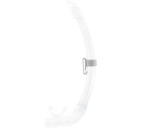 Cressi Mexico Pro Snorkel Transparente/Transparente - Tubo Snorkel con Deflector y Válvula de Descarga Elíptica de Silicona, Ideal para Buceo Apnea y Snorkeling, Talla Única Unisex