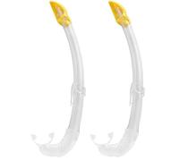 Cressi Mexico - Snorkel, Color Transparente/Amarillo (Paquete de 2)