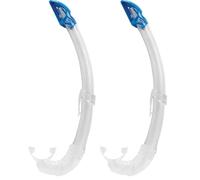 Cressi Mexico - Snorkel, Color Transparente/Azul (Paquete de 2)