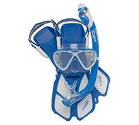 Cressi Mini Bonete Pro Dry Set, Blue/White, L/XL