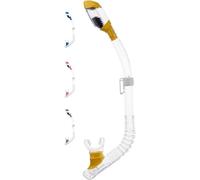 Cressi Minidry Snorkel - Tubo de Snorkel para Niños, Unisex-Youth, Transparente/Amarillo