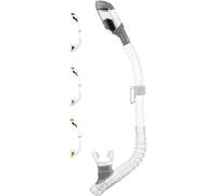 Cressi Minidry - Tubo de Snorkel para Niños Unisex, Transparente/Plata