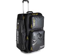 Cressi Moby 7 Trolley Bag Black/Yellow 115 L - Robust and Spacious Trolley Bag Ideal for Sporting Activities and Travel, Negro/Amarillo, 115 L, Unisex