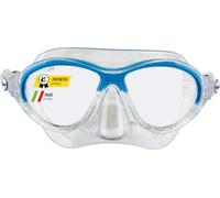 Cressi Moon - Gafas de Snorkel Buceo niño y niña, Color Transparente/Azul