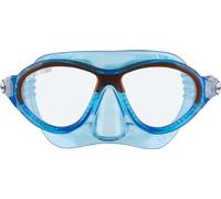 Cressi Moon Kid Máscara Infantil de Uso Acuático, Niños, Azul/Naranja, Uni