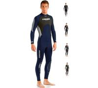 Cressi Morea Man Monopiece Wetsuit 3mm Traje de Buceo Neopreno para los Hombres, Azul, S