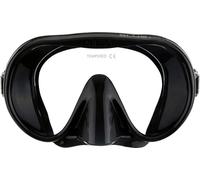 CRESSI Musa Framelles Mask Black - Máscara sin Montura con Volumen Interior Reducido y Amplio Campo de Visión para Buceo y Snorkel, Negro, Talla Única, Adultos