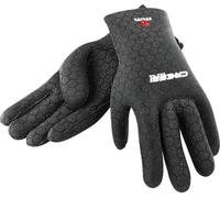 Cressi Neoprenhandschuhe High Stretch 3.5mm Guantes, Unisex, Negro/Rojo, S