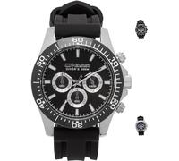 Cressi Nereus Watch Reloj Cronógrafo Submarino Profesional 200 m / 20 ATM, Negro/Negro, Uni
