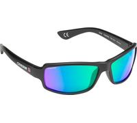 Cressi Ninja Floating - Gafas Flotantes Polarizadas para Deportes con una protección 100% UV Adultos Unisex, Negro/Lentes Verde Espejadas