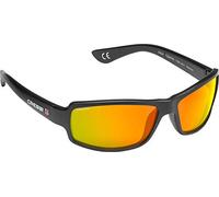 Cressi Ninja Floating - Gafas Flotantes Polarizadas para Deportes con una protección 100% UV Adultos Unisex, Negro/Lentes Naranja Espejadas