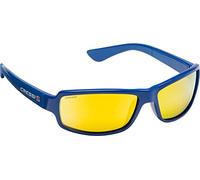 Cressi Ninja Floating - Gafas Flotantes Polarizadas para Deportes con una protección 100% UV Adultos Unisex, Azul Royal/Lentes Naranja Espejadas