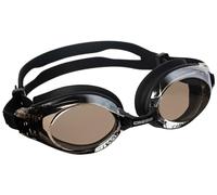 CRESSI Nuoto 3.0 Black/Black Mirrored Lens - Gafas de Natación para Adultos, Nasales Intercambiables para Mayor Comodidad y Máxima Visibilidad, Negro/Negro/Lentes de Espejo, Talla Única