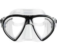 Cressi Ocean Mask Clear/Black - Máscara Individual Ocean para Buceo y Snorkel, Transparente/Negro, Talla Única, Adultos