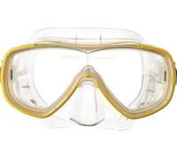 Máscara facial de buceo cressi onda unisex transparente amarillo Talla única