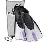 Cressi Palau SAF + Bolsa de Red, Blanco/Lila, XS/S