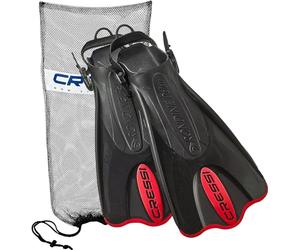 Cressi Palau SAF + bolsa de red, negro/rojo, M/L