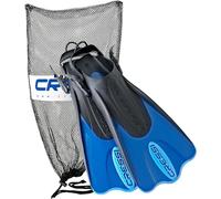 CRESSI Palau Saf + Net Bag - Aletas Cortas Ajustables en el talón Abierto Unisex Adulto