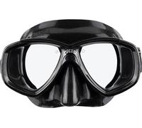 Cressi Perla, Adulto Pequeño Volumen Interior de Silicona máscara de Buceo, Snorkeling Italiano Calidad Desde 1946, Negro/Negro
