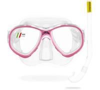 Kit de snorkel Cressi Sub Perla Junior Rosa (Perla + Minigringo) Talla única