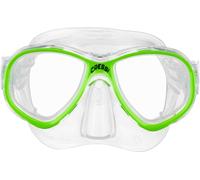 Cressi Perla Jr Snorkelling & Apnea Mask - Máscara Perla Jr, Transparente/Lima, Talla Única, Junior Unisex