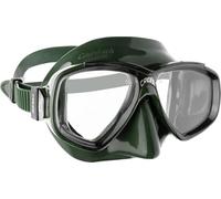Cressi Perla Mask - Máscara Vidrio separada para Pesca, Apnea, Snorkel y Buceo, Verde/Negro, Unisex Adulto