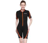 Cressi Playa Lady Shorty Wetsuit Black/Orange 2.5mm S/2