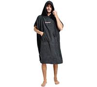 Cressi Poncho Robe Albornoz/Toalla, Hombres, Negro, M/L 85/110 cm