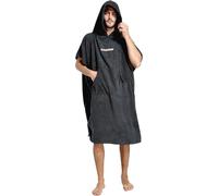CRESSI Poncho Robe Black L/XL 92x118 cm - Albornoz Poncho de Protección Multiusos, Negro, Unisex