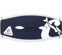 CRESSI Pony Tail Neo Mask Strap Cover Funda de Correa de Neopreno para Máscaras de Buceo y Apnea, Unisex-Adult, Azul Navy/Blanco, Talla única