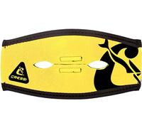Cressi Pony Tail Neo Mask Strap Cover_Yellow/Black - Funda de Correa de Neopreno para Máscaras de Buceo y Apnea, Amarillo/Negro, Talla única, Unisex