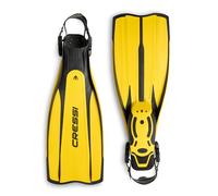 Cressi Pro Light Aletas, Unisex, Negro/Amarillo, S/M